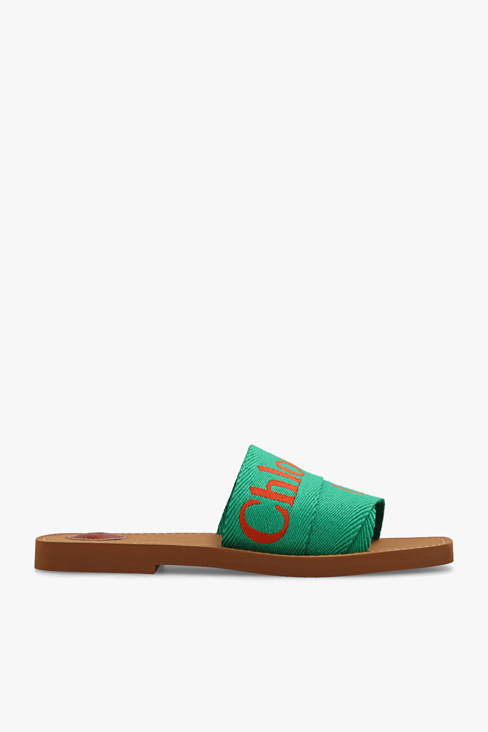 【CHLOE】 グリーン Woody スライド Chloé Green Woody Sandals Chloe